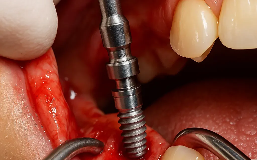 Procedura de inserare a implanturilor dentare